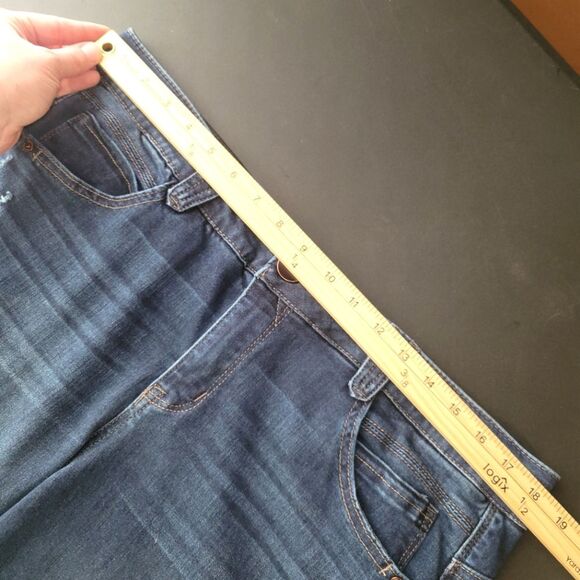 Democracy Ab Technology Skinny Distressed Jeans 18W - Picture 6 of 9